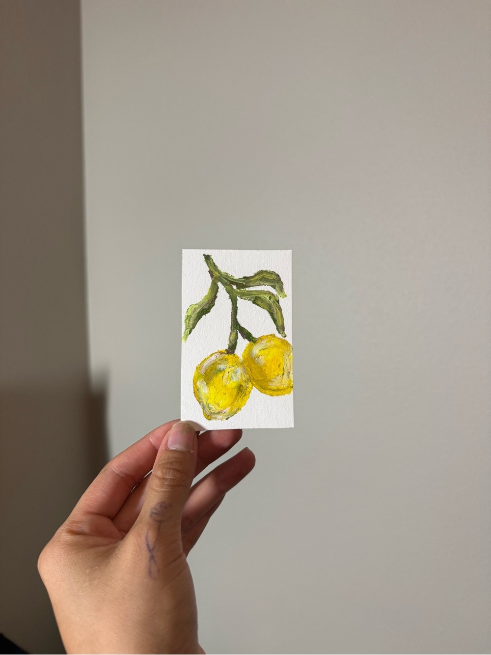 Hand-Painted Lemon ACEO
